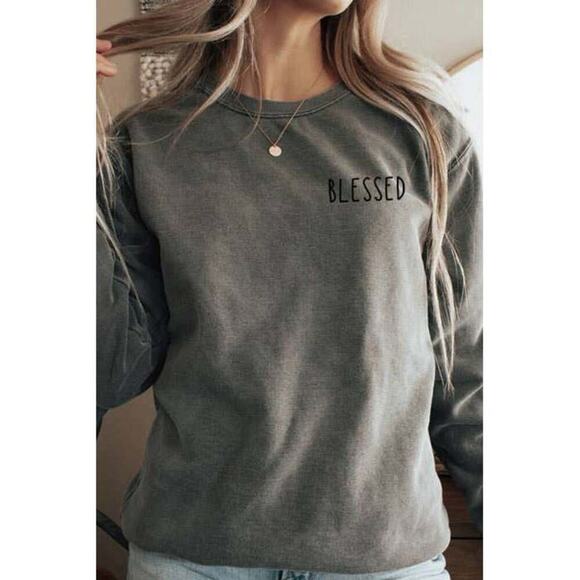 Wildberry Waves - Blessed Sweatshirt - Picture 1 of 7